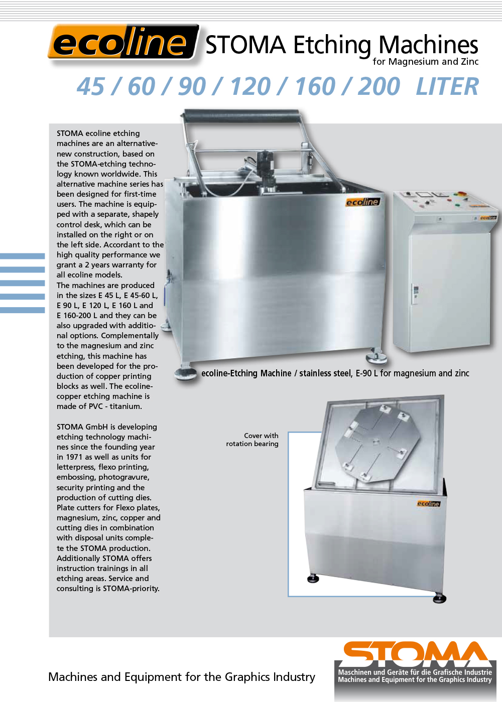 STOMA Ecoline Etching machines